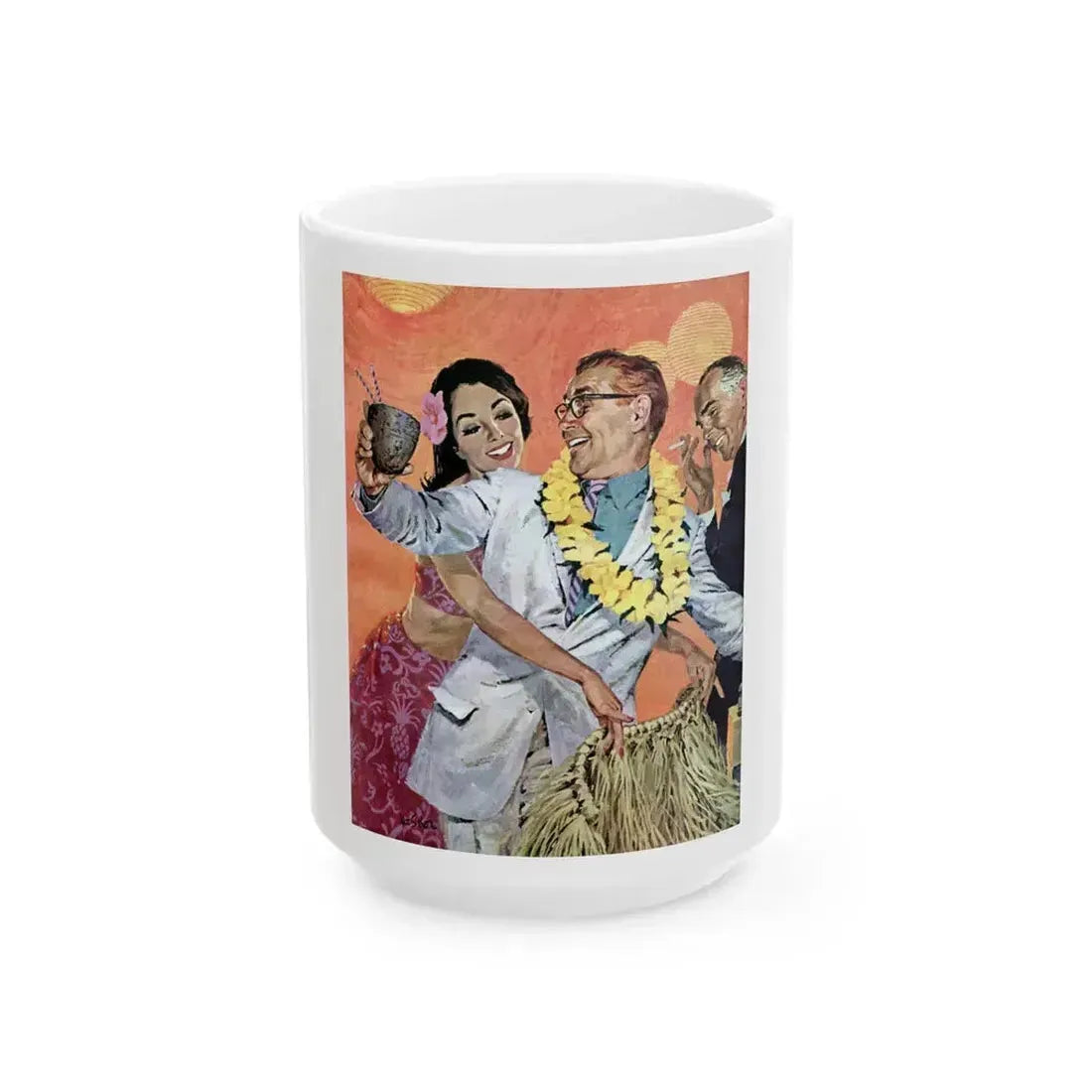 Botts in the Islands, The Saturday Evening Post, January 28, 1961 - White Coffee Mug 15oz - Go Mug Yourself