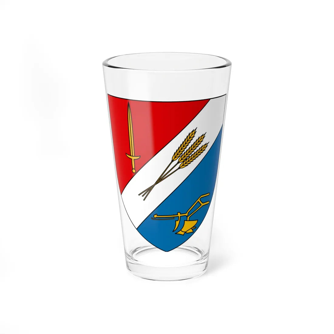 Boufarik Coat of Arms French Algeria (Algeria) (Coat of Arms) Pint Glass 16oz 16oz - Go Mug Yourself