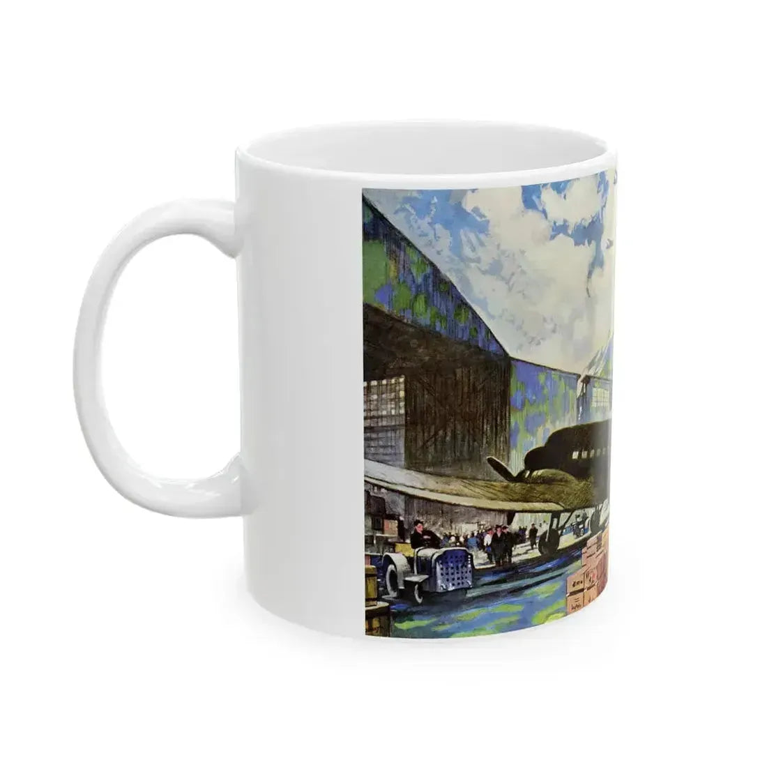 Bound For Bases in Africa, Europe and the Pacific, 1943 - White Coffee Mug - Go Mug Yourself