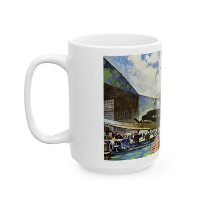 Bound For Bases in Africa, Europe and the Pacific, 1943 - White Coffee Mug - Go Mug Yourself