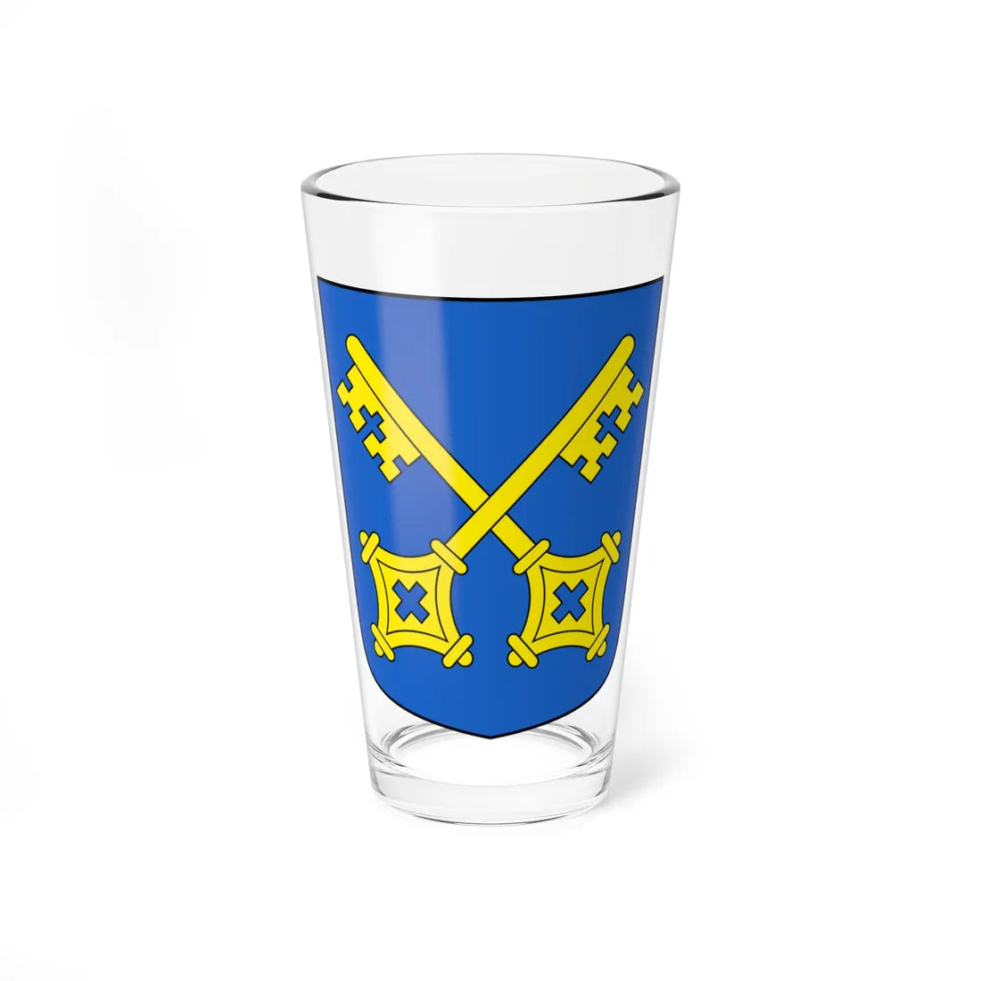 BourgSaintPierre-blazon (Switzerland) (Coat of Arms) Pint Glass 16oz 16oz - Go Mug Yourself