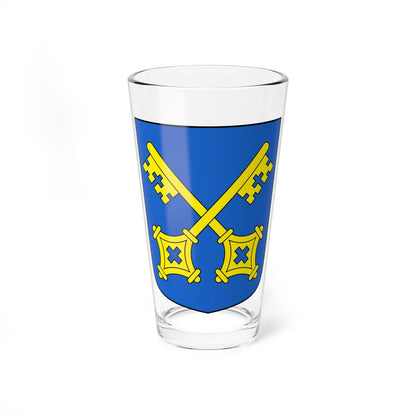 BourgSaintPierre-blazon (Switzerland) (Coat of Arms) Pint Glass 16oz 16oz - Go Mug Yourself