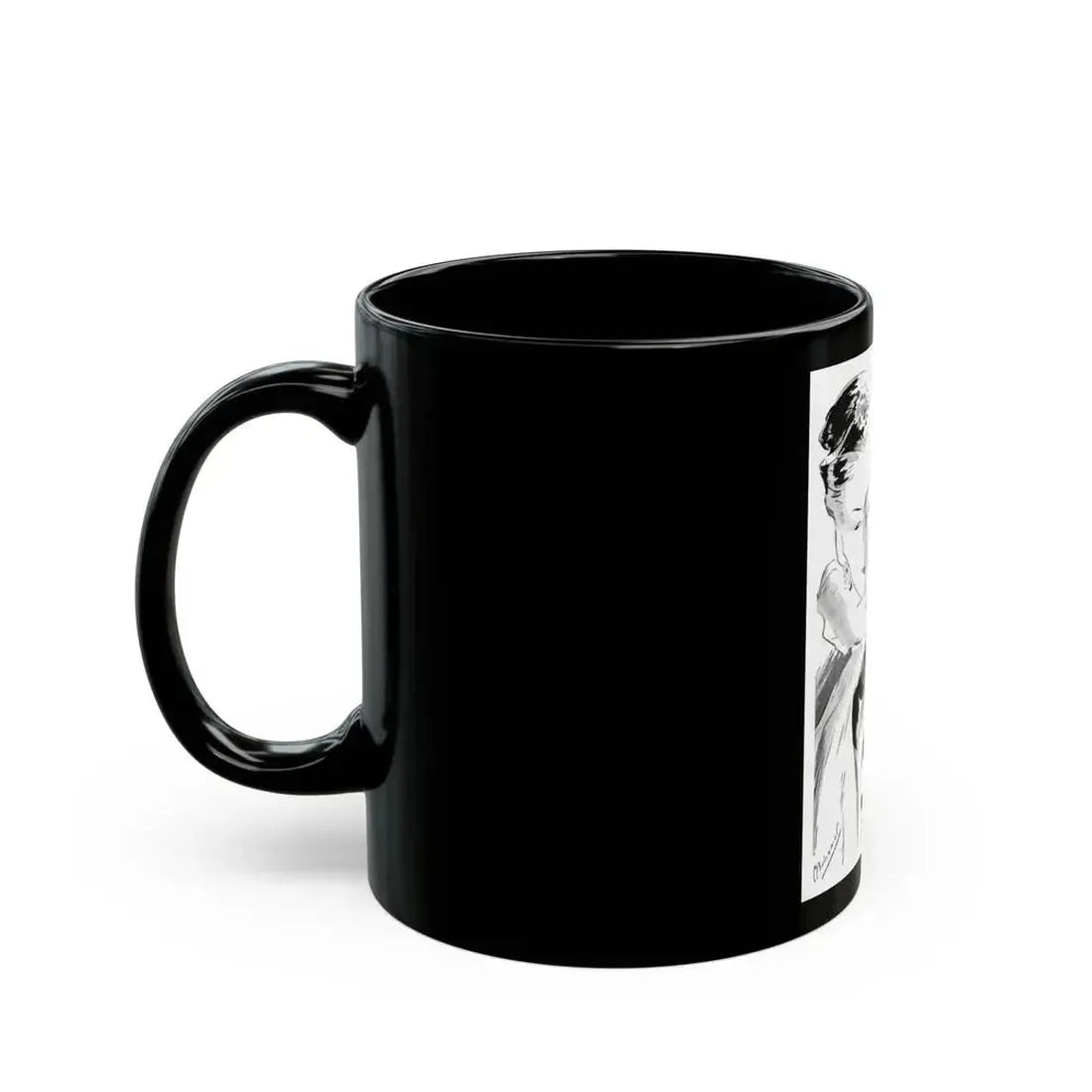 Bourjois Mais Oui advertisement, 1946 - Black Coffee Mug - Go Mug Yourself