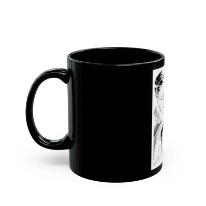 Bourjois Mais Oui advertisement, 1946 - Black Coffee Mug - Go Mug Yourself