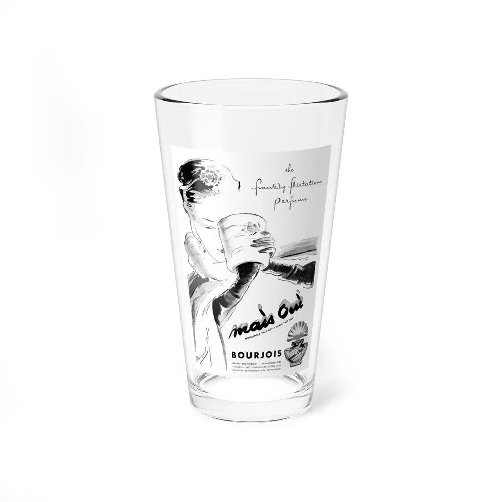 Bourjois Mais Oui advertisement, 1946 (Magazine Illustration) Pint Glass 16oz-16oz-Go Mug Yourself