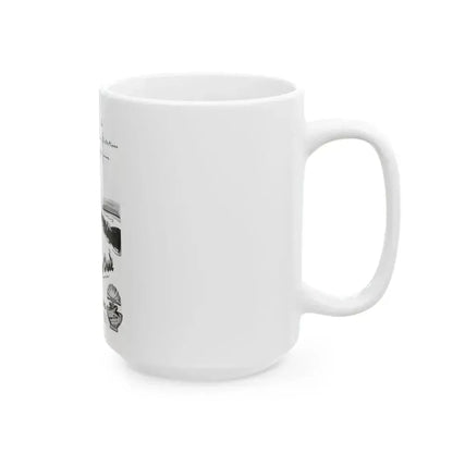 Bourjois Mais Oui advertisement, 1946 - White Coffee Mug - Go Mug Yourself