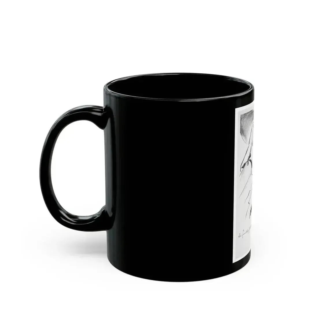 Bourjois Mais Oui advertisement, 1947 - Black Coffee Mug - Go Mug Yourself