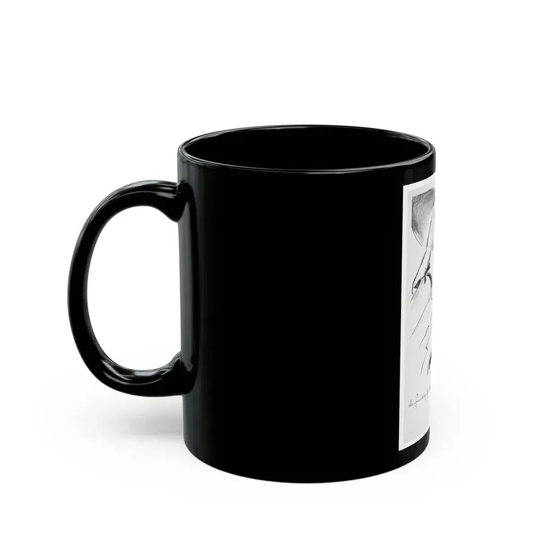 Bourjois Mais Oui advertisement, 1947 - Black Coffee Mug - Go Mug Yourself