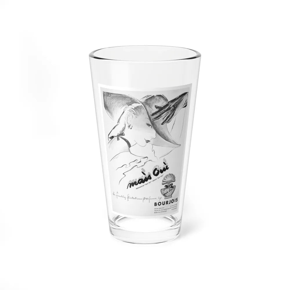 Bourjois Mais Oui advertisement, 1947 (Magazine Illustration) Pint Glass 16oz-16oz-Go Mug Yourself