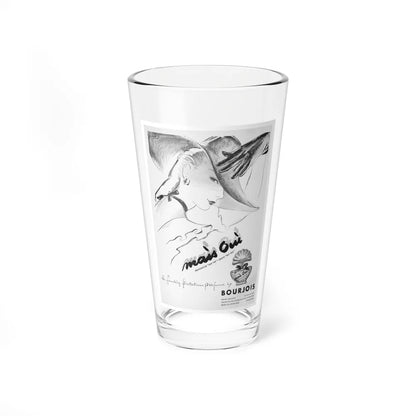 Bourjois Mais Oui advertisement, 1947 (Magazine Illustration) Pint Glass 16oz-16oz-Go Mug Yourself