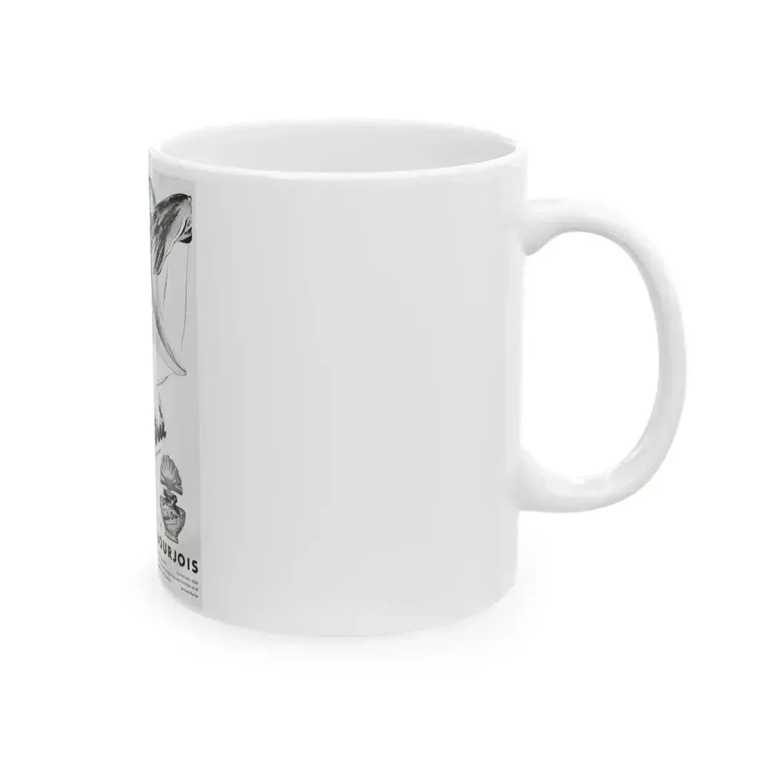 Bourjois Mais Oui advertisement, 1947 - White Coffee Mug - Go Mug Yourself
