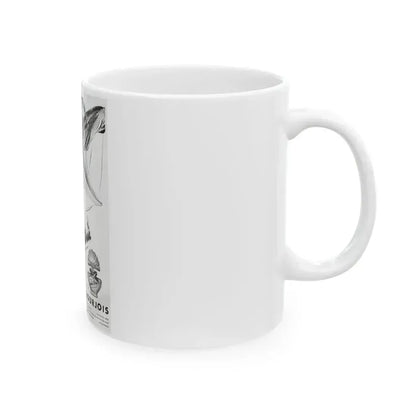Bourjois Mais Oui advertisement, 1947 - White Coffee Mug - Go Mug Yourself