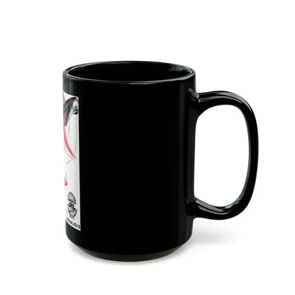 Bourjois Mais Oui advertisement, Cosmopolitan, August 1948 - Black Coffee Mug - Go Mug Yourself