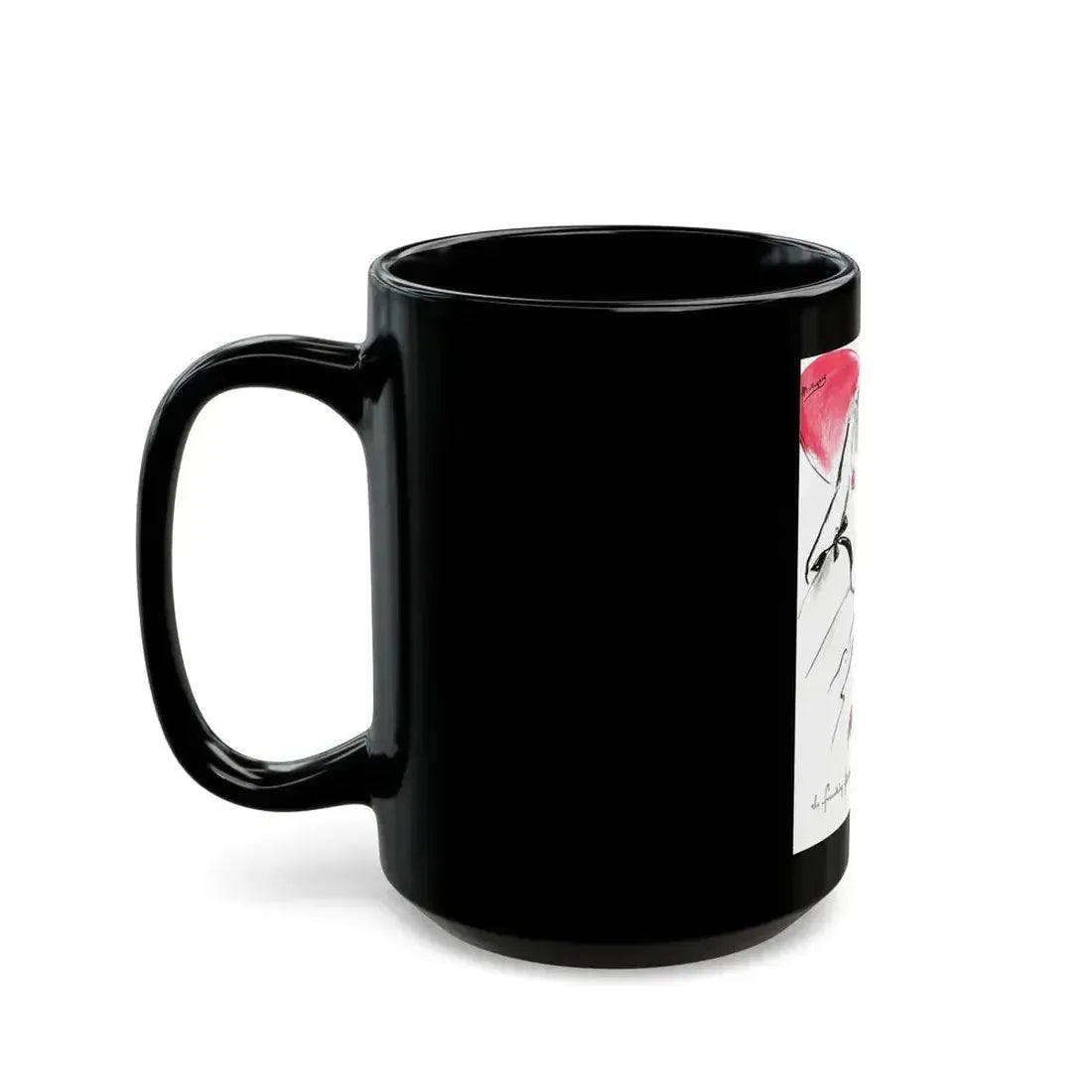 Bourjois Mais Oui advertisement, Cosmopolitan, August 1948 - Black Coffee Mug - Go Mug Yourself