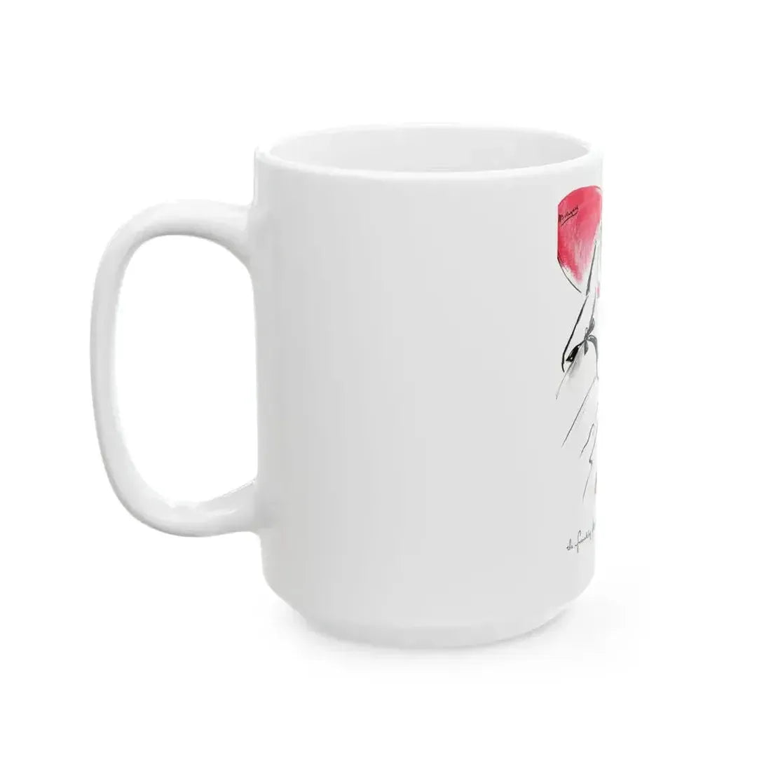 Bourjois Mais Oui advertisement, Cosmopolitan, August 1948 - White Coffee Mug - Go Mug Yourself