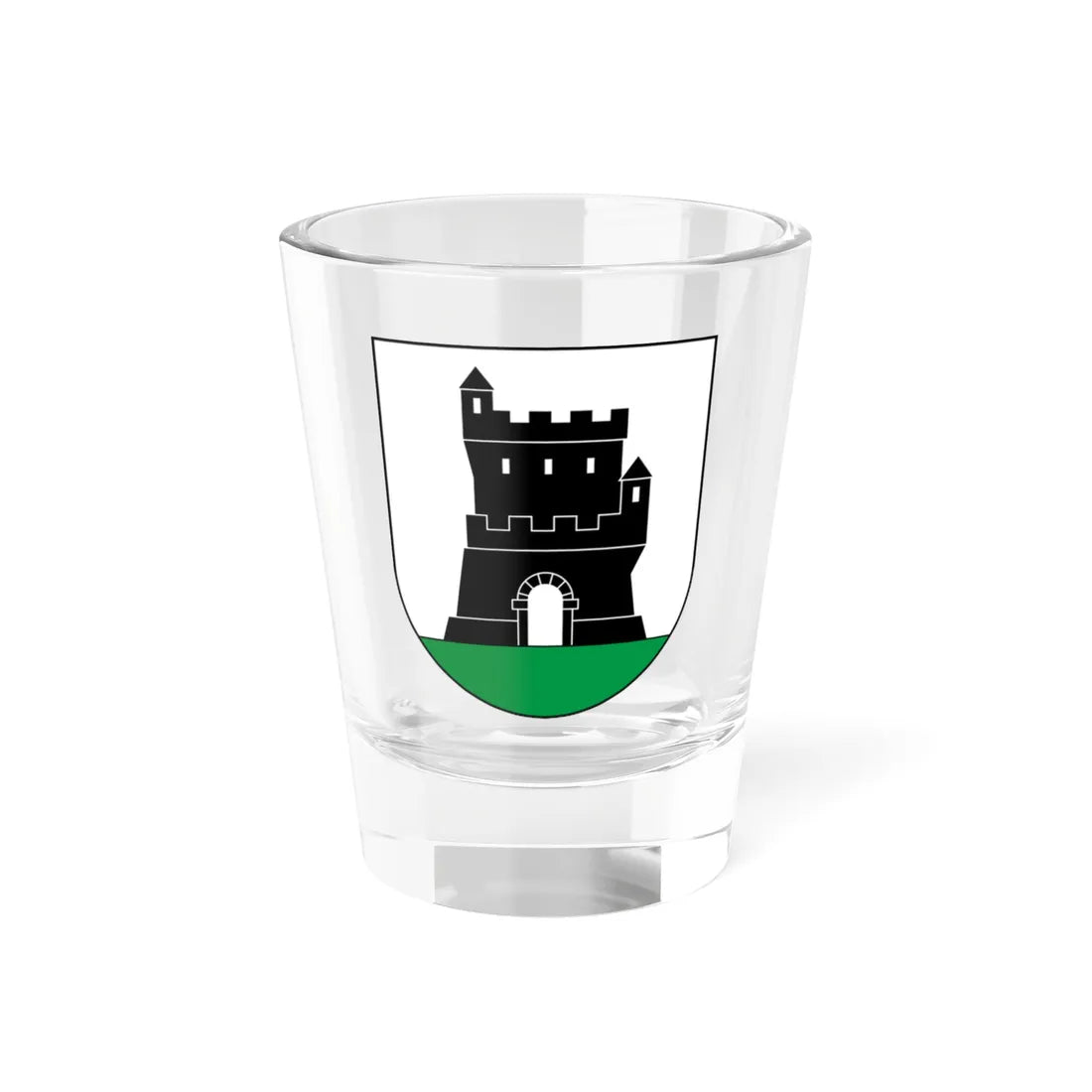 Bourrignon-blazon (Switzerland) (Coat of Arms) Shot Glass 1.5oz 1.5oz - Go Mug Yourself