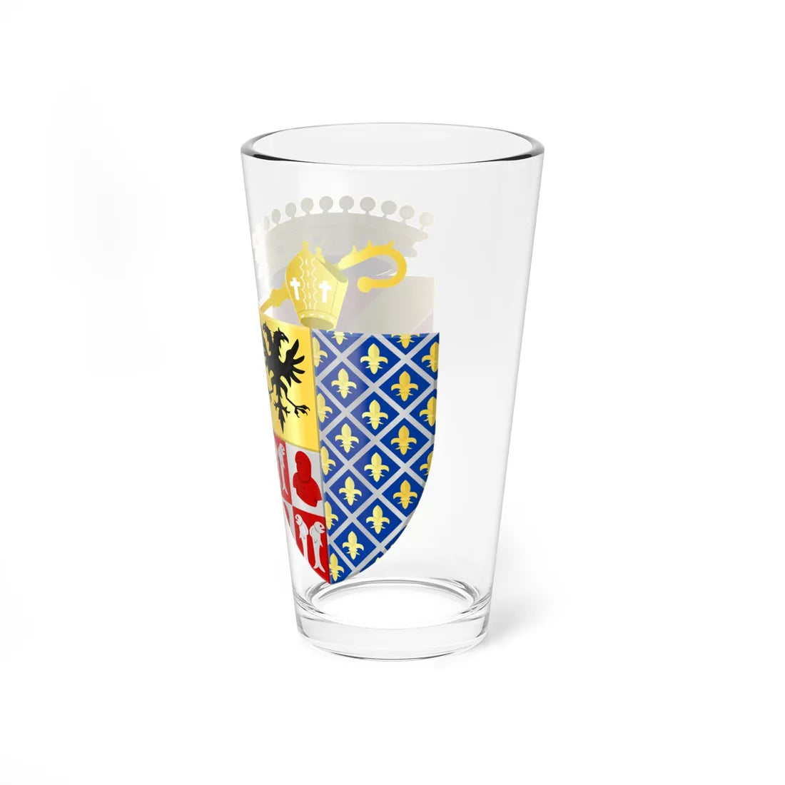 Boussu wapen (Belgium) (Coat of Arms) Pint Glass 16oz - Go Mug Yourself