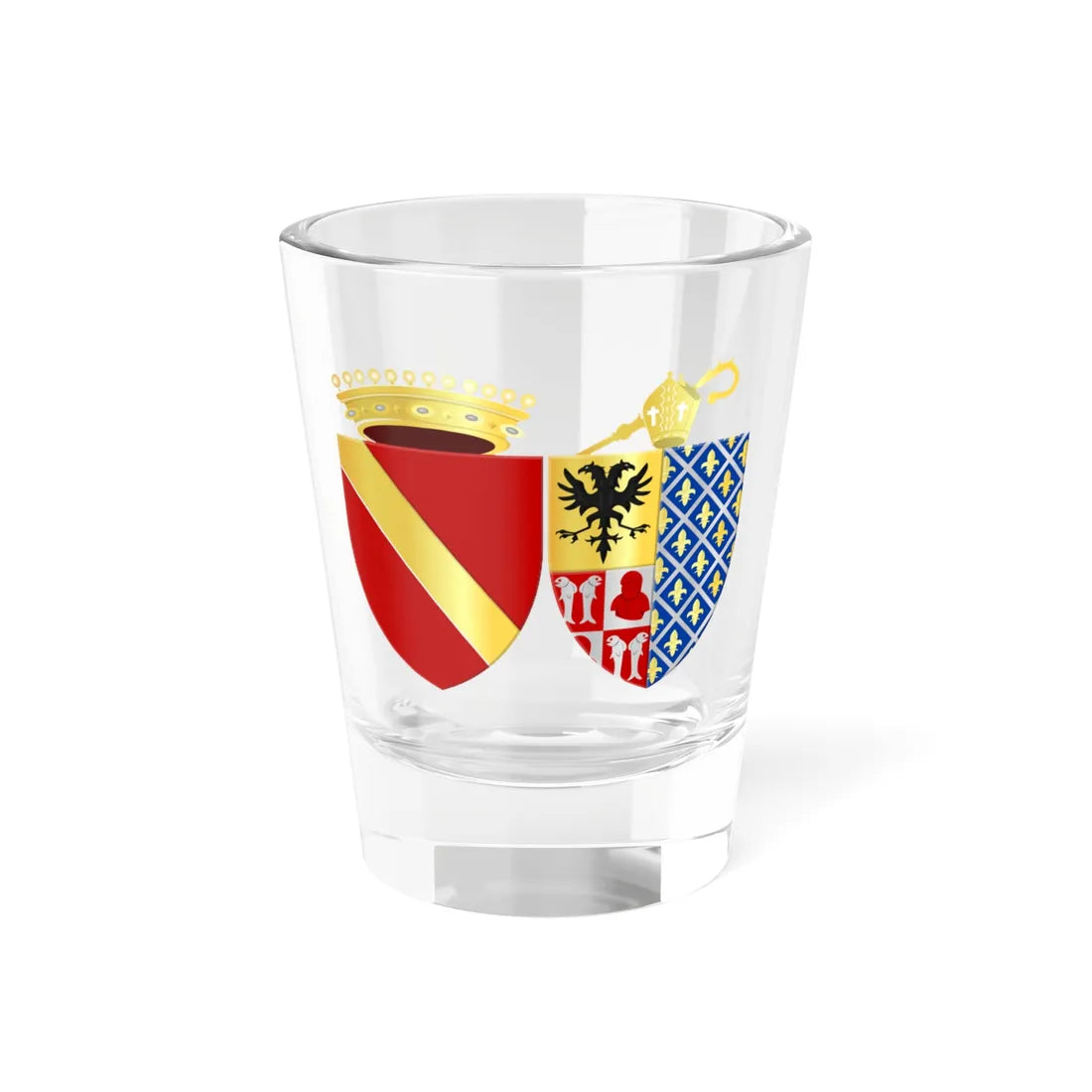 Boussu wapen (Belgium) (Coat of Arms) Shot Glass 1.5oz 1.5oz - Go Mug Yourself