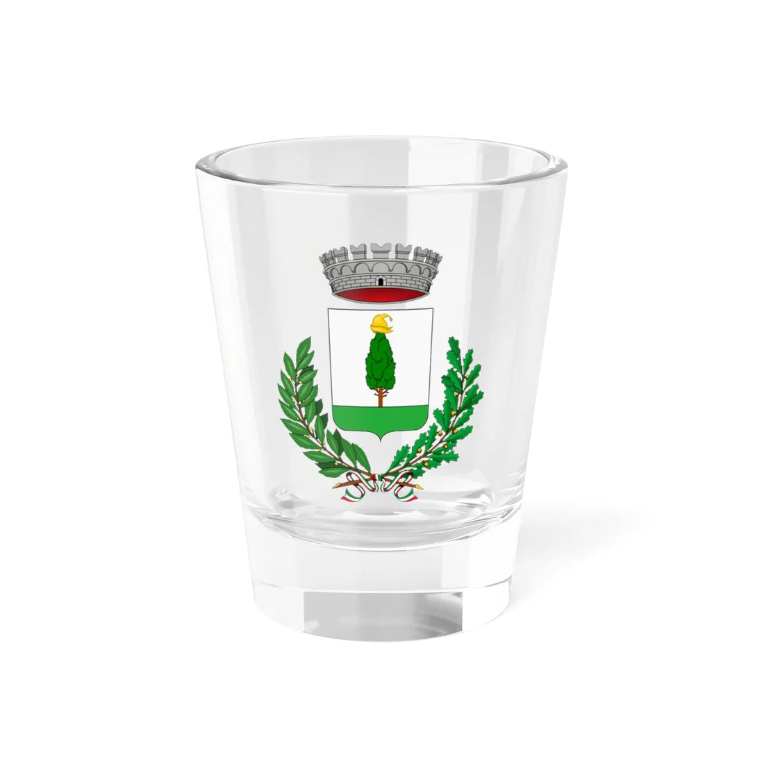 Bovezzo-Stemma (Italy) (Coat of Arms) Shot Glass 1.5oz 1.5oz - Go Mug Yourself