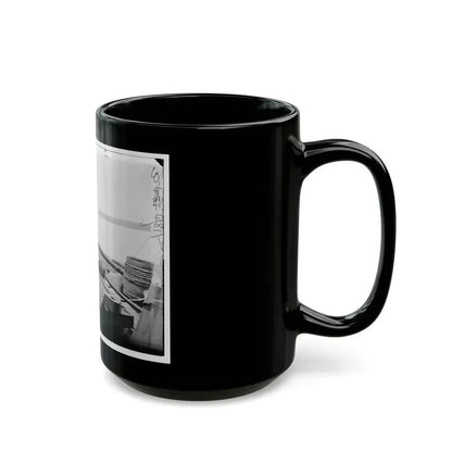 Bow Gun On Confederate Gunboat Teazer, Captured By The Maritanza (U.S. Civil War) Black Coffee Mug - Go Mug Yourself