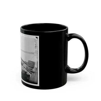 Bow Gun On Confederate Gunboat Teazer, Captured By The Maritanza (U.S. Civil War) Black Coffee Mug - Go Mug Yourself