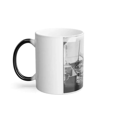 Bow Gun on Confederate Gunboat Teazer, Captured by the Maritanza (U.S. Civil War) Color Changing Coffee Mug 11oz - Go Mug Yourself