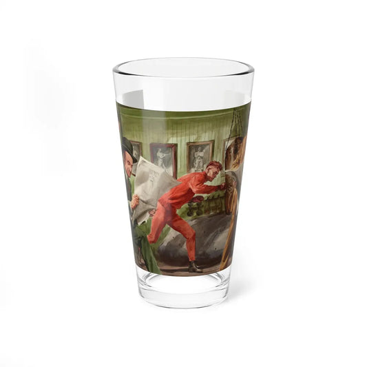 Boxer in Training (Magazine Illustration) Pint Glass 16oz-16oz-Go Mug Yourself