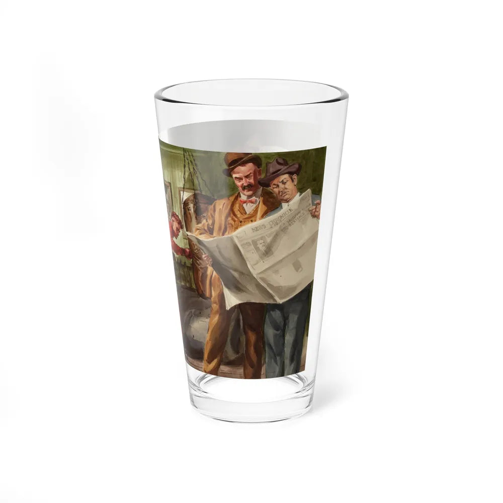 Boxer in Training (Magazine Illustration) Pint Glass 16oz-Go Mug Yourself