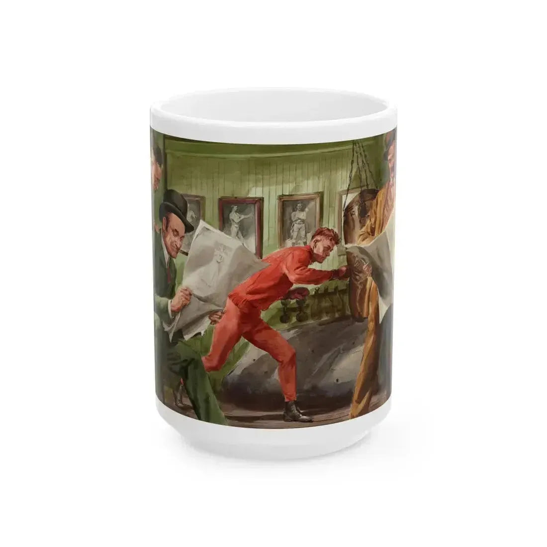Boxer in Training - White Coffee Mug 15oz - Go Mug Yourself