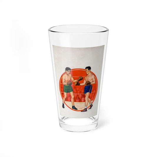 Boxing illustrations (1) (Magazine Illustration) Pint Glass 16oz-16oz-Go Mug Yourself