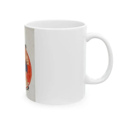 Boxing illustrations (1) - White Coffee Mug - Go Mug Yourself