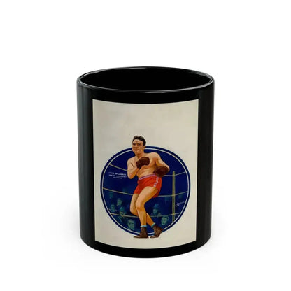 Boxing illustrations (2) - Black Coffee Mug 11oz - Go Mug Yourself