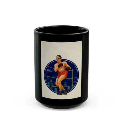Boxing illustrations (2) - Black Coffee Mug 15oz - Go Mug Yourself