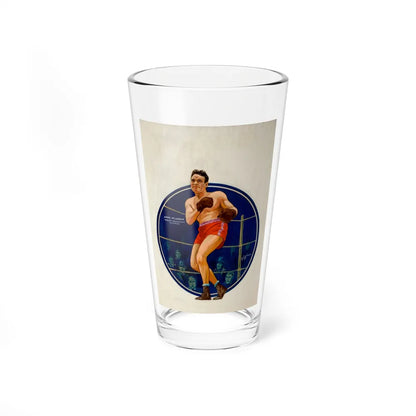 Boxing illustrations (2) (Magazine Illustration) Pint Glass 16oz-16oz-Go Mug Yourself