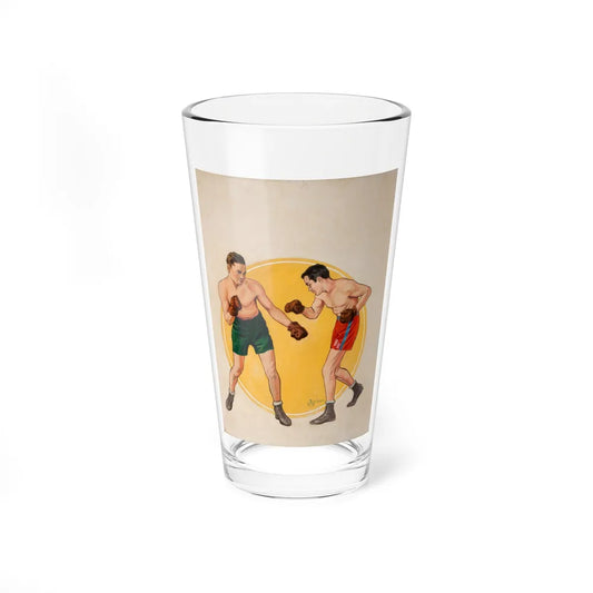 Boxing illustrations (3) (Magazine Illustration) Pint Glass 16oz-16oz-Go Mug Yourself