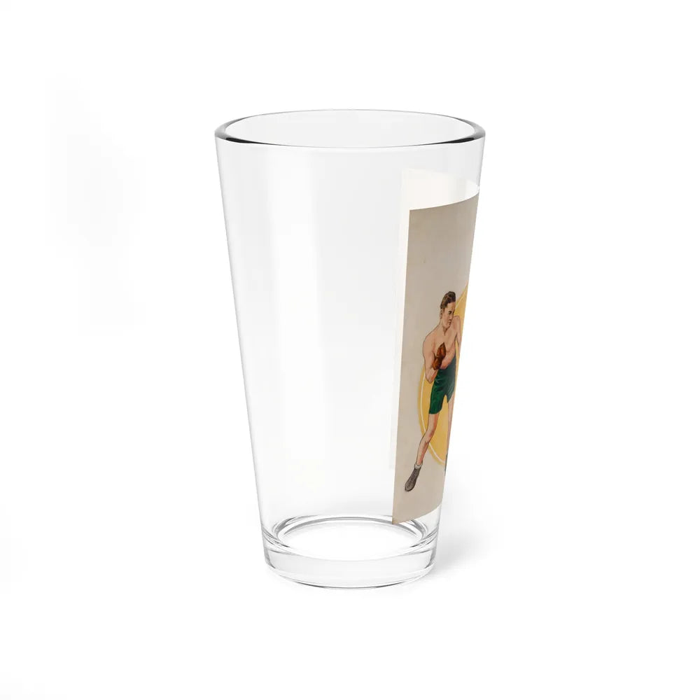 Boxing illustrations (3) (Magazine Illustration) Pint Glass 16oz-Go Mug Yourself