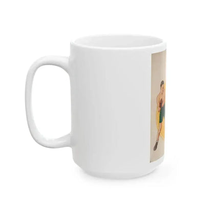 Boxing illustrations (3) - White Coffee Mug - Go Mug Yourself