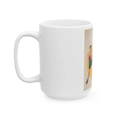 Boxing illustrations (3) - White Coffee Mug - Go Mug Yourself