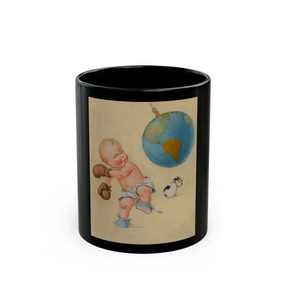 Boxing the World - Black Coffee Mug 11oz - Go Mug Yourself