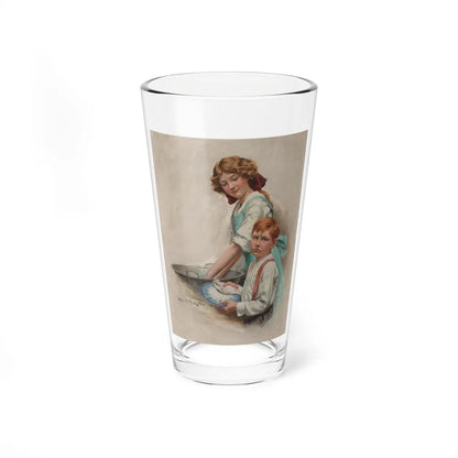 Boy Drying Dishes, The Saturday Evening Post cover, October 18, 1913 (Magazine Illustration) Pint Glass 16oz-16oz-Go Mug Yourself