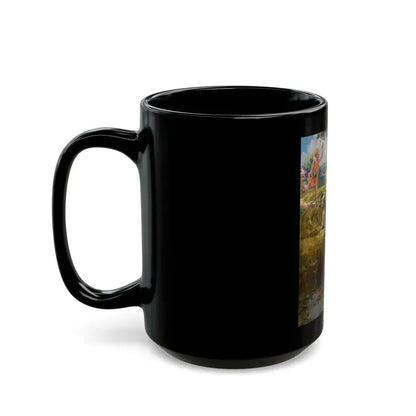 Boy Fishing - Black Coffee Mug - Go Mug Yourself