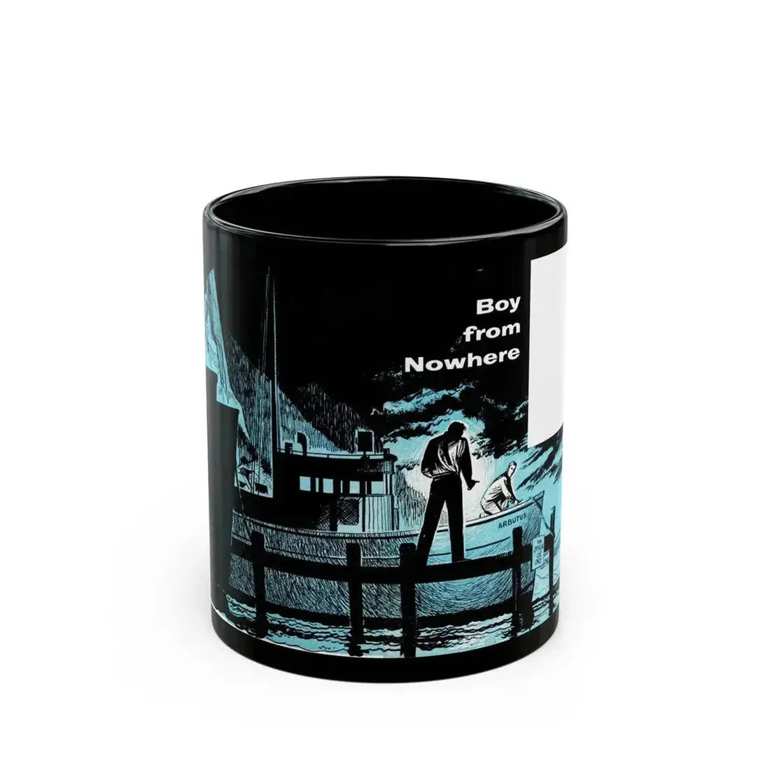 Boy from Nowhere, Bluebook Magazine, March 1954 - Black Coffee Mug 11oz - Go Mug Yourself