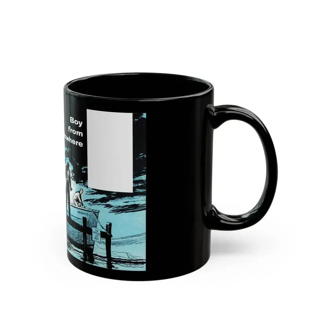 Boy from Nowhere, Bluebook Magazine, March 1954 - Black Coffee Mug - Go Mug Yourself