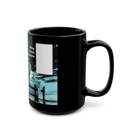 Boy from Nowhere, Bluebook Magazine, March 1954 - Black Coffee Mug - Go Mug Yourself