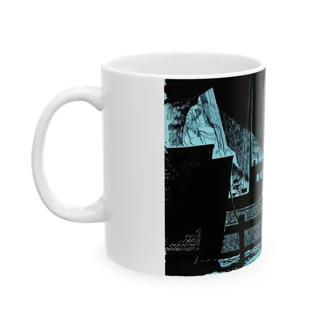 Boy from Nowhere, Bluebook Magazine, March 1954 - White Coffee Mug - Go Mug Yourself