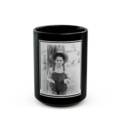 Boy Holding Union And Confederate Bullets, Perryville Battlefield, Perryville, Boyle County, Kentucky (U.S. Civil War) Black Coffee Mug-15oz-Go Mug Yourself