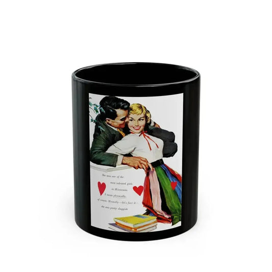 Boy, How I Love Elizabeth Barrett!, Good Housekeeping, September 1954 - Black Coffee Mug 11oz - Go Mug Yourself