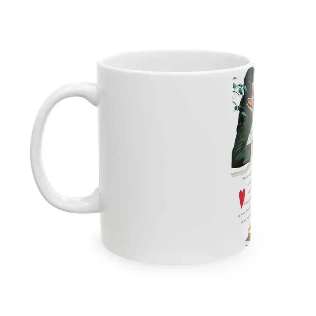 Boy, How I Love Elizabeth Barrett!, Good Housekeeping, September 1954 - White Coffee Mug - Go Mug Yourself