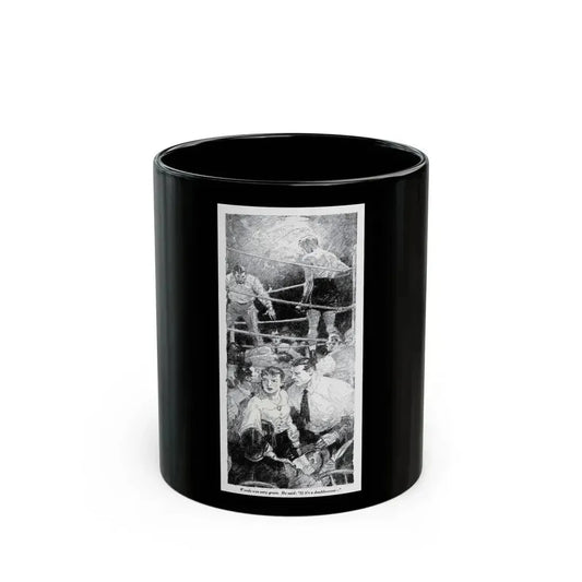 Boy In A Hurry (1), Blue Book Magazine, February 1946 - Black Coffee Mug 11oz - Go Mug Yourself