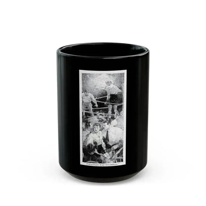 Boy In A Hurry (1), Blue Book Magazine, February 1946 - Black Coffee Mug 15oz - Go Mug Yourself